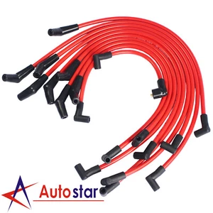 10.5 MM Red Racing Spark Plug Wire Kit Set For Mercury Lincoln Ford 5.0L 5.8L - Picture 1 of 7