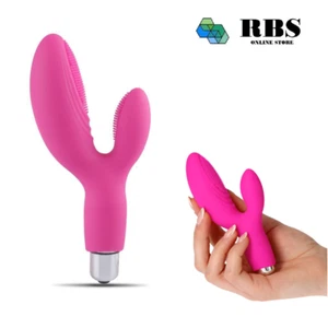Vibratore punto g dildo vibrante vaginale donna stimolatore clitoride doppio da - Foto 1 di 6