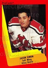 1990-91 ProCards AHL IHL #569 Jason Simon