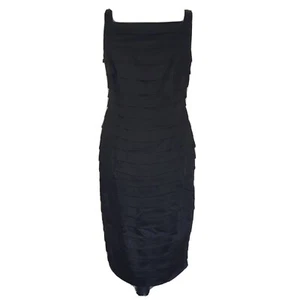 Harry Who Women's Size 14 Black Tiered Fully Lined Formal Gown / Dress W10 - Picture 1 of 9
