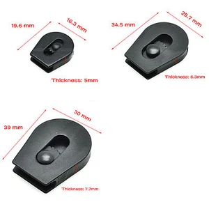 Plastic Drawstring Sliding Wheel Pull-Strings Pulley Cord Lock Ends Stopper - Picture 1 of 9