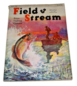 Vintage May 1930 FIELD & STREAM Magazine - Bass Fishing on Cover - Picture 1 of 3