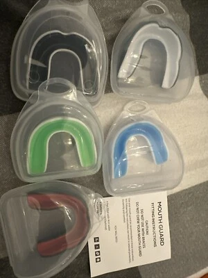 Pack Of 5 Sports Mouth Guards For Youth & Adults Above Age 10  - Image 1 of 3