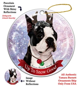 Buen adorno hasta la nieve - Boston Terrier - Imagen 1 de 1
