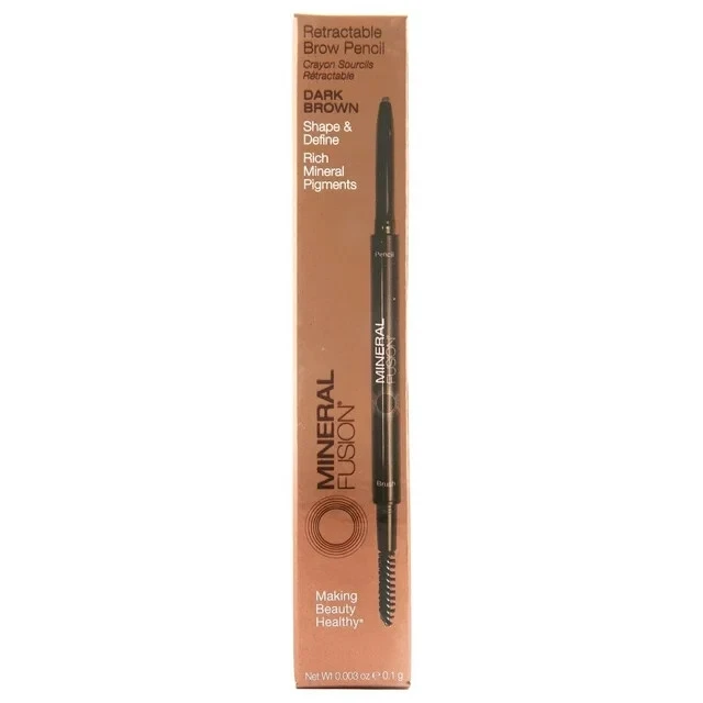 Mineral Fusion Retractable Brow Pencil Dual Ended Shape & Define DARK BROWN - Изображение 1 из 1