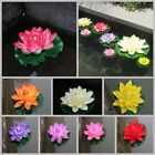 Green Leaves Artificial Lotus Flower Fake Plants Water Lily Simulation