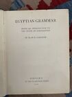 1927 Alan H Gardiner GRAMMAIRE ÉGYPTIENNE 1ère édition antique surdimensionnée RARE Egypte