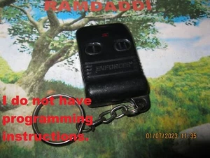 ERY919A2 ENFORCER Aftermarket Key Fob Remote Transmitter Red LED 2 Button CLEAN! - Picture 1 of 4
