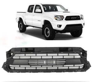 GRILLE FIT FOR TOYOTA TACOMA 2012-2015 GRILL TRD PRO MATTE BLACK FINISH - Foto 1 di 6
