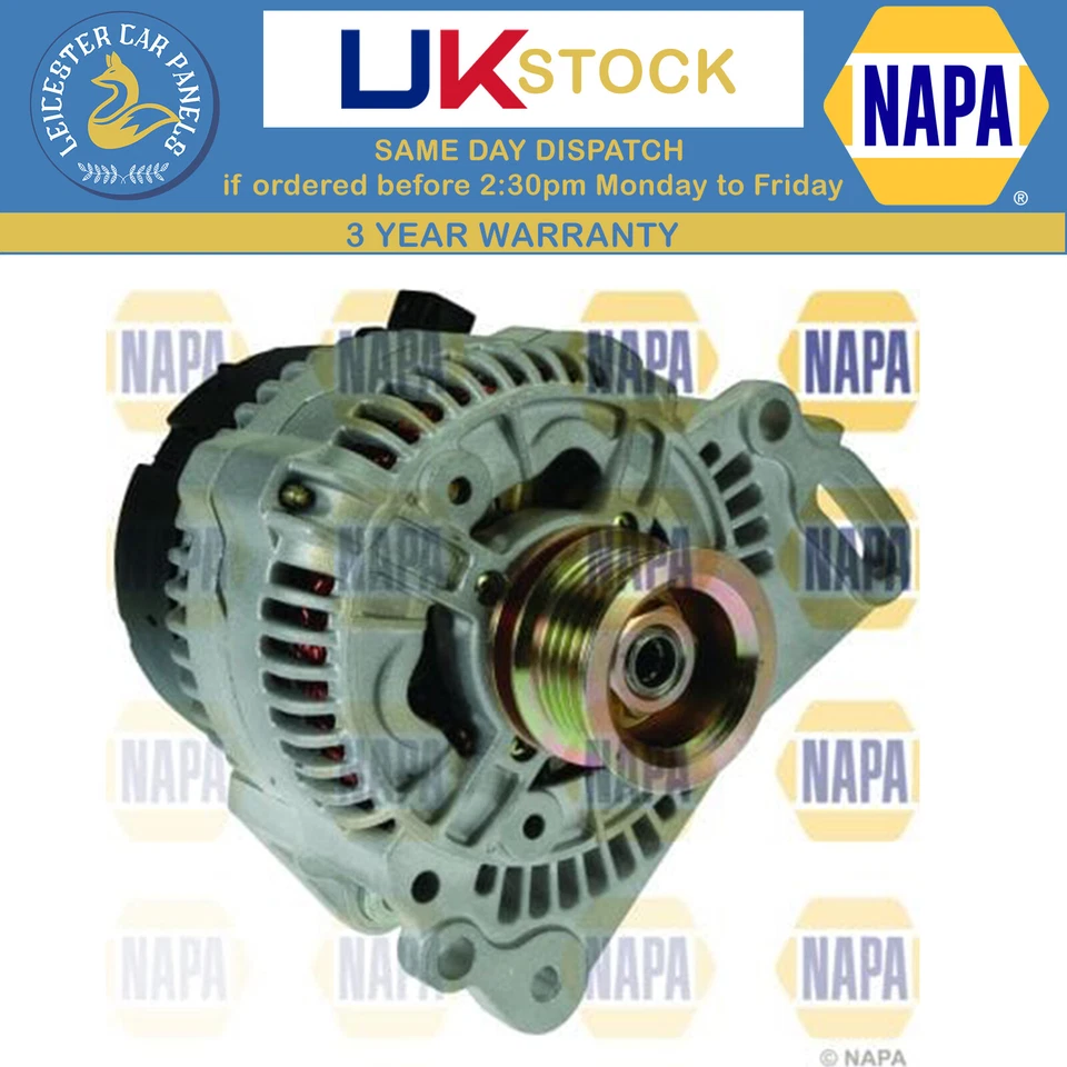 Napa Alternator For VW Golf 1991-2002 1.4 1.6 1.8 2 2.0 NAL1704 - Image 1 of 1