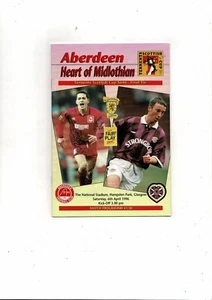 1996 Aberdeen v Hearts Scottish Cup Semi Final Football Programme - Picture 1 of 3