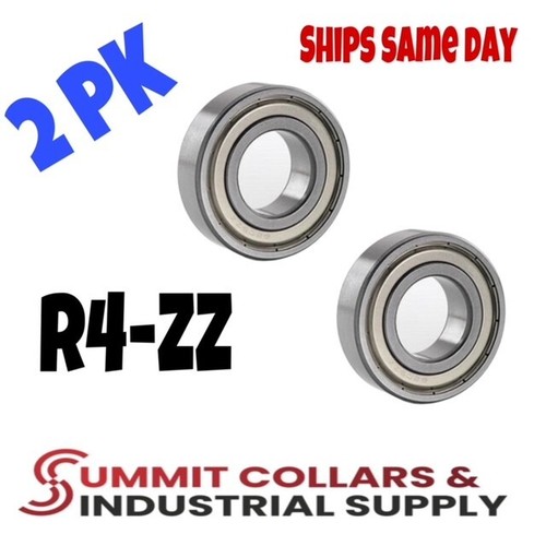 R4-ZZ C3 EMQ Premium Metal Shielded Ball Bearing, 1/4