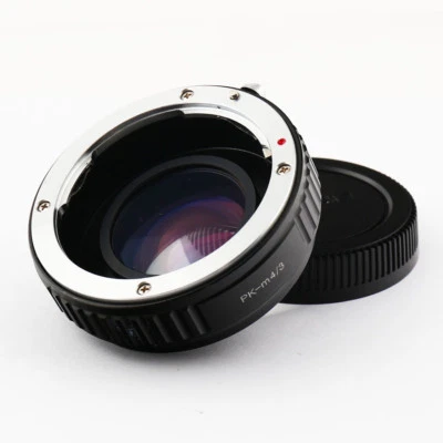 Focal Reducer Speed Booster 0.72x Adapter Pentax K PK lens to Micro 4/3 mount G7 - Image 1 of 3