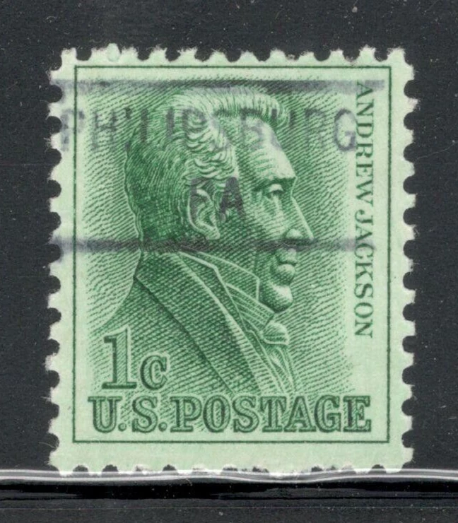 Sc # 1209 ~ 1 cent Andrew Jackson Issue, Precancel PHILIPSBURG PA - Image 1 of 1