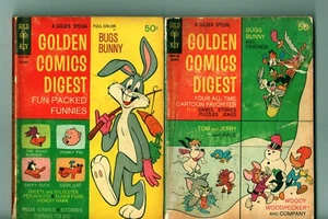 GOLD KEY Golden Comics Digest #14, 15, 20, 22, 35, 47 - Bugs Bunny - Tom & Jerry - Picture 1 of 6