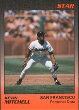 1989 (GIANTS) Star Mitchell #8 Kevin Mitchell/Personal Data