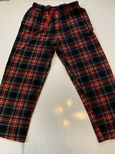 Joe Boxer Womens Large Red Black Plad Lounge Pajama Pants