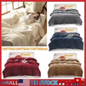 Bettdecke Flanell Fleecedecke Queen weich leicht Bett Sofaüberwurf Decke - Bild 1 von 68