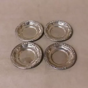 Set of 4 Camusso Sterling Ind. Peruana 2 3/4" Bowls + - Picture 1 of 4