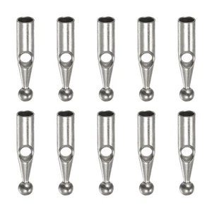 10pcs Umbrella Tail Beads Metal 3mm Dia for Straight Umbrella Cover, Silver Tone - Picture 1 of 4
