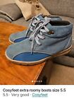 Cosyfeet Extra Roomy Blue Ankle boots Size 5.5