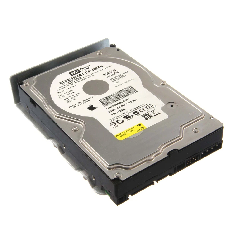 Apple SATA Festplatte 250GB 7,2k SATA2 3,5" 655-1259E - Bild 1 von 1