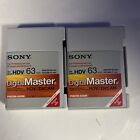 Lot Of 2 Sony Digital Master PHDVM-63DM Mini DV HDV DVCAM tape for Pro camcorder