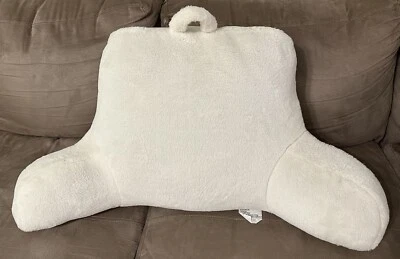 Plush Backrest Pillow Bed Chair Long Hair Faux Fur Backrest PillowGrey - Image 1 of 4
