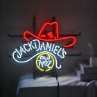Jack Lives Here Old 7 Hat Whiskey 20&quot;x16&quot; Neon Light Sign Lamp Beer Bar Decor for sale