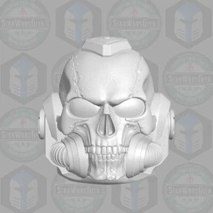 Space Marine v5 Chaplain custom head for 1:6 1:10 1:12 1:18 Sci-Fi action figure - Picture 1 of 1