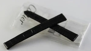 Bracelet Cartier pour boucle déployante 10mmx9mm Alligator Noir /Deployment Band - Picture 1 of 3