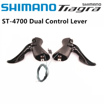 Nuevos frenos de llanta de doble control Shimano TIAGRA ST-4700 2x10 velocidades STI para bicicleta de carretera Foto 1 de 4