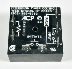 Präzisions-Zeitschaltuhr ACP 604 Serie Einschaltverzögerung Timer 24VDC 0,1-10 Min. 10A INR 1A PD - Bild 1 von 3