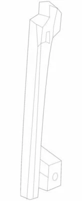 Canal de marco de ventana de puerta trasera izquierda Nissan Titan XD 2018-2023 82217-EZ00C genuino Foto 1 de 2