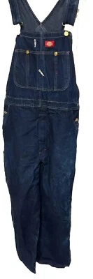 Dickies Men’s 36 X 32 Blue Classic Bib Overalls Carpenter - Image 1 of 4
