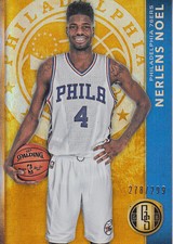 2015-16 Panini Gold Standard 76ers Basketball Card #128 Nerlens Noel /299