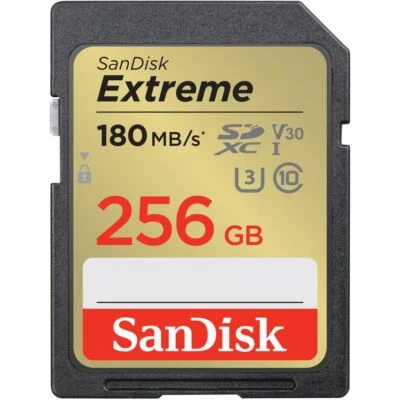 GENUINE SanDisk Extreme 256GB SD Memory Card SDXC 180Mb/s - Image 1 of 3