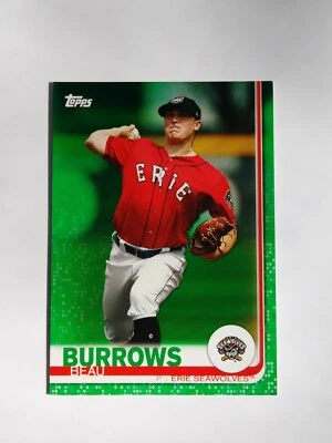 2019 Topps Pro Debut Green /99 Beau Burrows #110 - Image 1 of 2