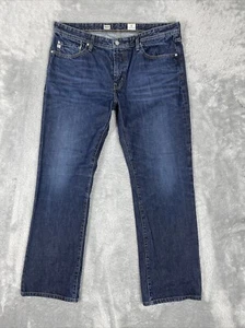 AG Adriano Goldschmied Jeans Men's 38x31.5 (Actual) Blue Protege Straight Leg - Picture 1 of 12