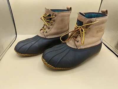 Hombres Pelirroja Cordones Marrón Tobillo 200 Gramos Thinsulate Pato Botas Talla 8 Usadas Foto 1 de 4