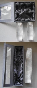 2 Kerzenhalter Glas 12,5 cm - 1 Kerzenhalter Glas 25 cm - Bild 1 von 4