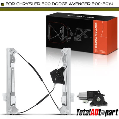 Regulador de ventana eléctrica con motor para Chrysler 200 Dodge Avenger 2 pines delantero izquierdo Foto 1 de 4