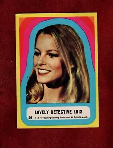1977 CHARLIE'S ANGELS STICKER #26 LOVELY DETECTIVE KRIS - CHERYL LADD - Picture 1 of 1