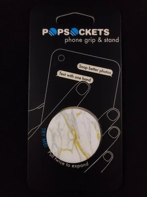Autêntico PopSockets Calcatta Ouro Mármore PopSocket Pop Socket Suporte para Telefone Grip - Imagem 1 de 3