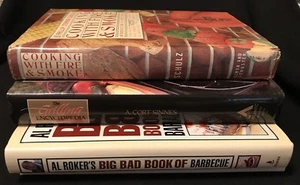 Lot 3 Barbecue Outdoor Cookbooks Recipes Quick Easy Grilling Smoking Cookouts - Picture 1 of 8