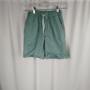 Cat & Jack Drawstring Flat Front Bermuda Shorts Green Boys Size 8 - Picture 1 of 12