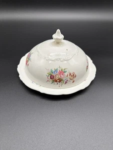 Coalport Bone China “Old Coalport” Covered Butter Dish Floral England Flowers - Picture 1 of 5