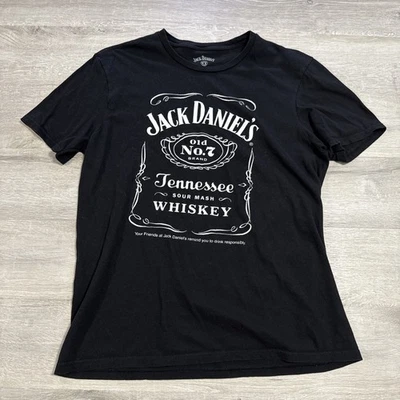 Jack Daniel’s Shirt Old No 7 Tennessee Whiskey Black Graphic Tee Men’s Large - Image 1 of 2