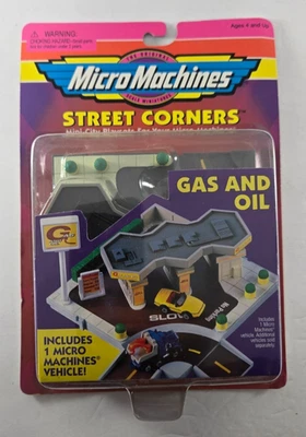 1998 Micro Machines Street Corners Gas and Oil-NIP - Image 1 of 4