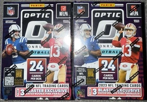 Optic NFL 2023 Sealed Blaster Boxes X 2 Rookie Card Pink Parallels - Picture 1 of 1
